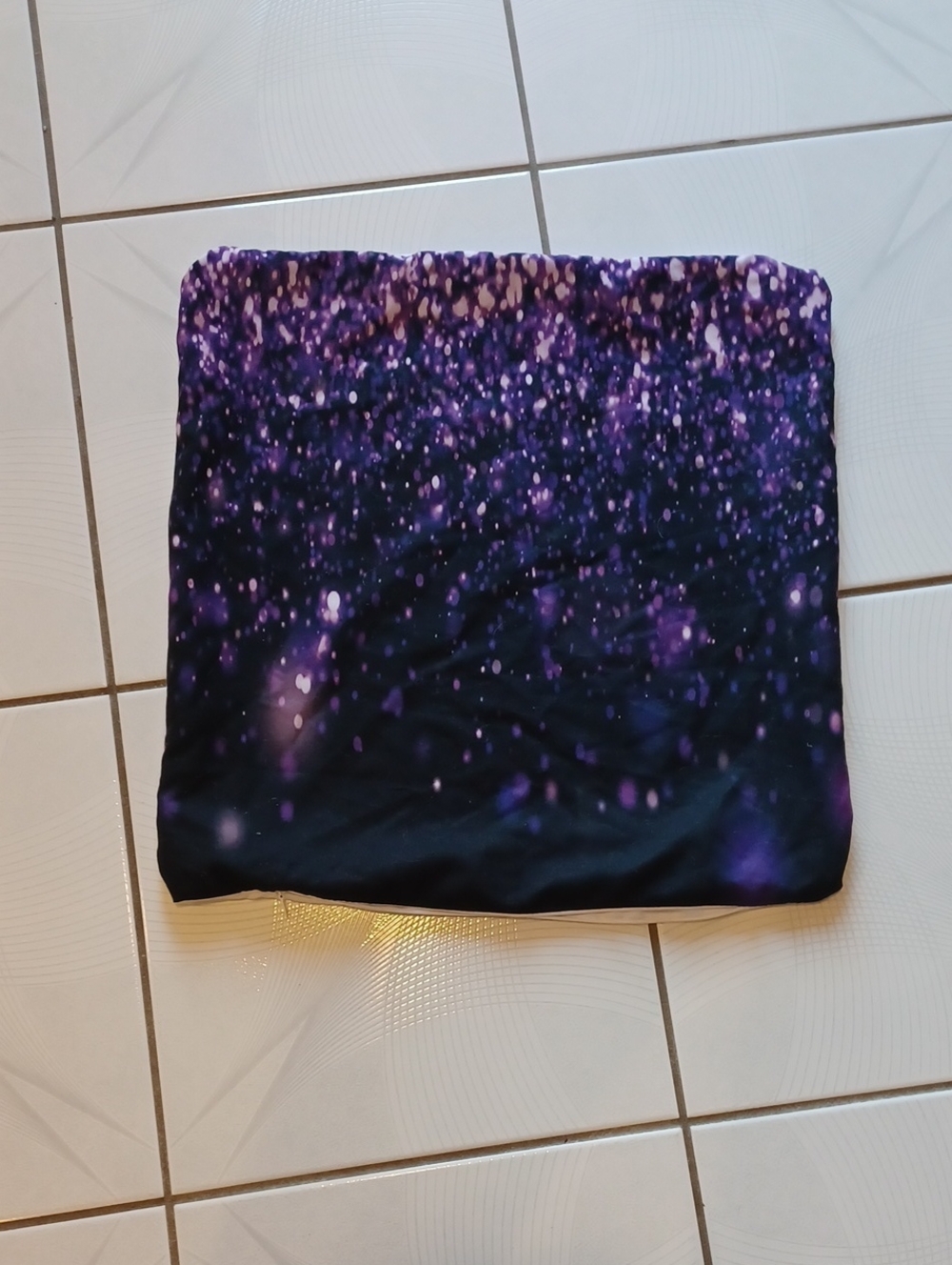 4/$30 Purple & White Pillow Cover - 18 X 18 Inches
